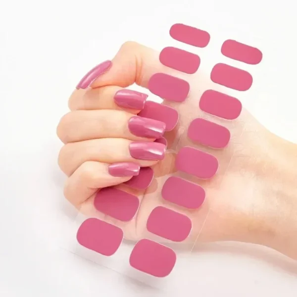 16Tips Long-Lasting Gel Nail Stickers – Full Coverage Wraps - Image 61