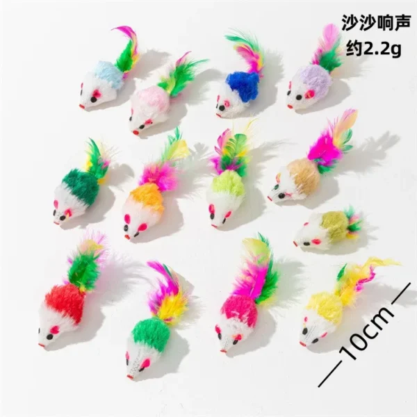 Interactive Catnip Cat Mouse Toys – 3 to 200 Pcs Set - Image 27