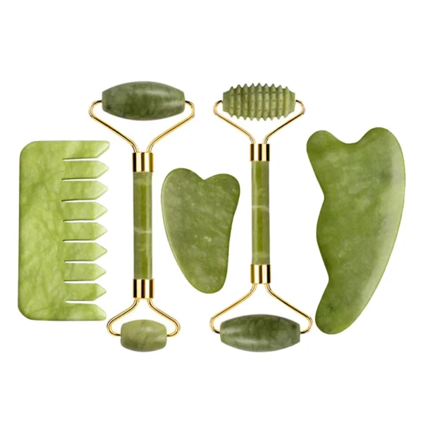Natural Jade Roller & Gua Sha Massage Set - Image 17