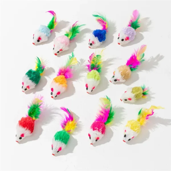 Interactive Catnip Cat Mouse Toys – 3 to 200 Pcs Set - Image 15