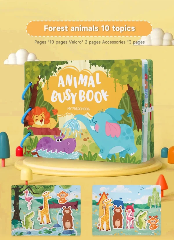 Montessori Baby Busy Book – Early Learning Toy for Toddlers - Image 36
