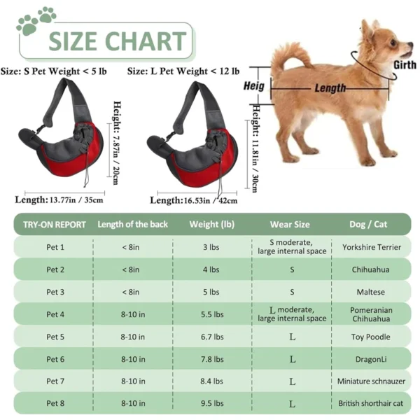 Breathable Pet Carrier Backpack – Crossbody Tote for Cats & Dogs - Image 4