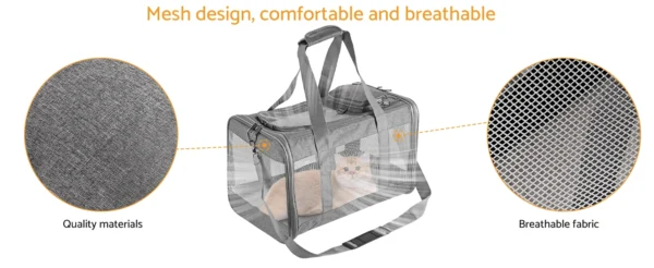 Airline Approved Pet Carrier – Soft Travel Bag for Cats & Dogs - Image 10
