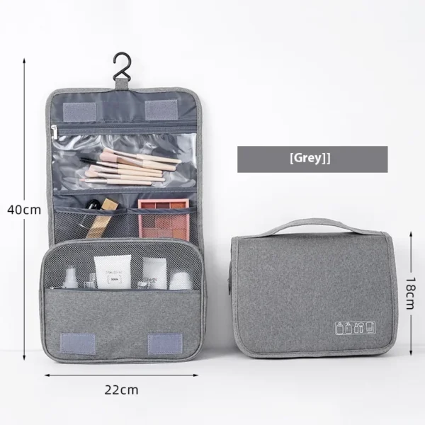 Foldable Toiletry & Makeup Bag – Compact Travel Storage Case - Image 3