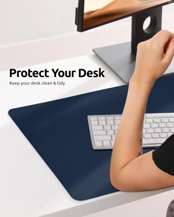YSAGi Large Leather Desk Mat – Office & Laptop Protector - Image 5