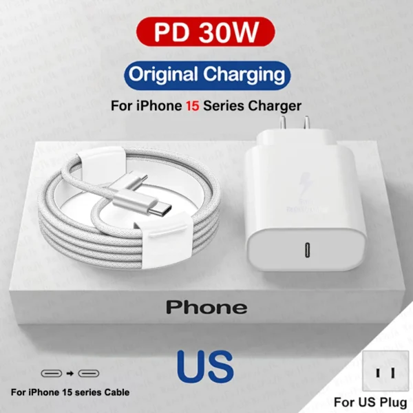 Apple 30W USB-C Fast Charger & Lightning Cable – MFi - Image 7