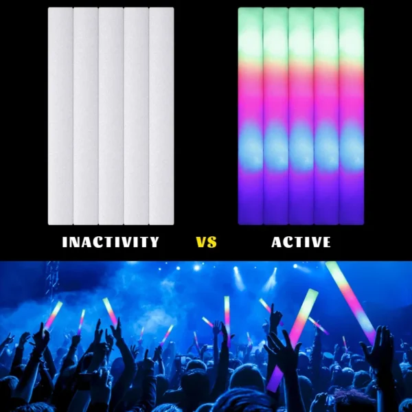 30Pcs Colorful LED Glow Sticks for Parties & Events - Image 4