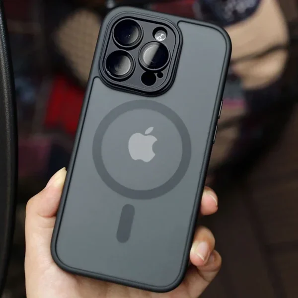Magnetic Matte Shockproof Case for iPhone 12–17 Pro Max - Image 5