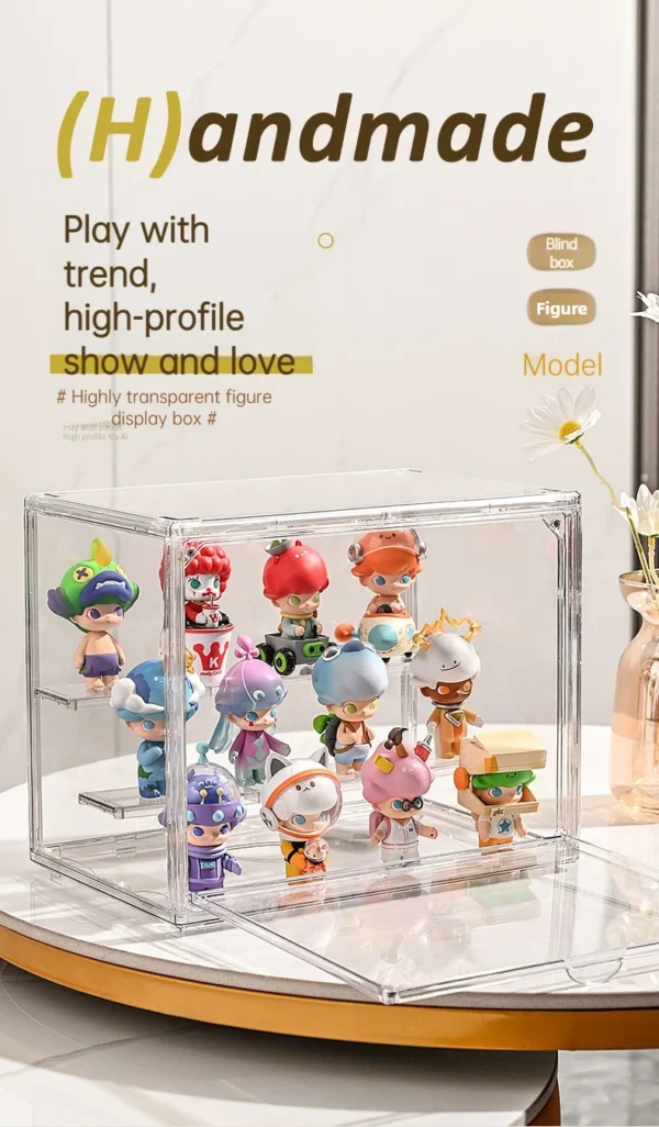 Clear Foldable Acrylic Display Box for Figurines - Image 11