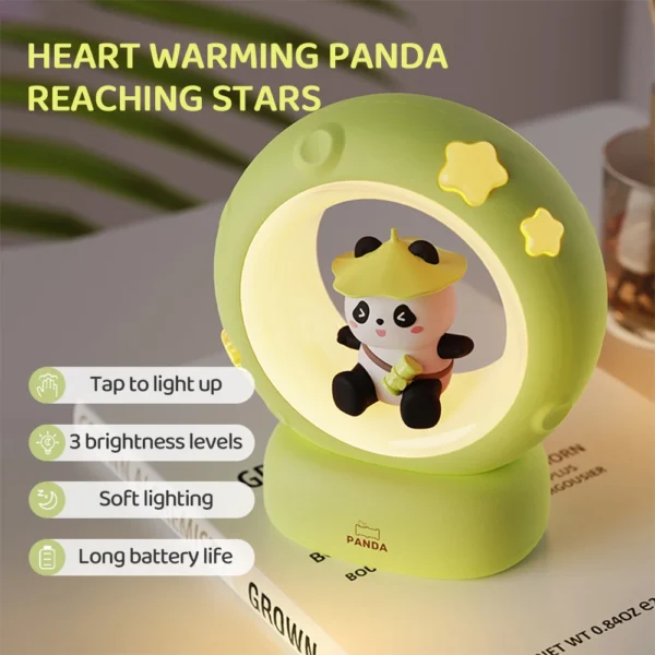 Cute Animal Moon Night Light – USB Rechargeable Lamp - Image 4