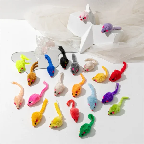 Interactive Catnip Cat Mouse Toys – 3 to 200 Pcs Set - Image 29