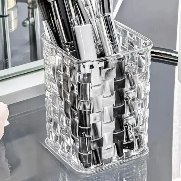 Clear Acrylic Makeup Brush & Cosmetic Storage Organizer - Image 16