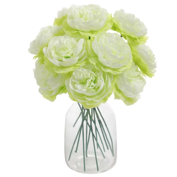 Artificial Peony Bouquet – 6Pcs Silk Flowers 20CM - Image 10