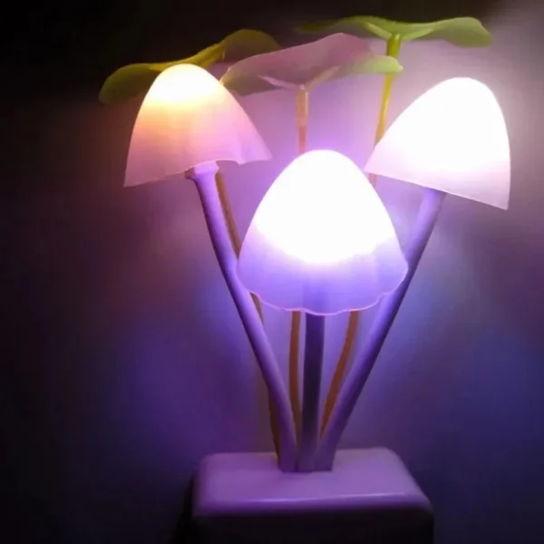 Mushroom LED Night Light with Sensor – EU/US Plug - Image 4