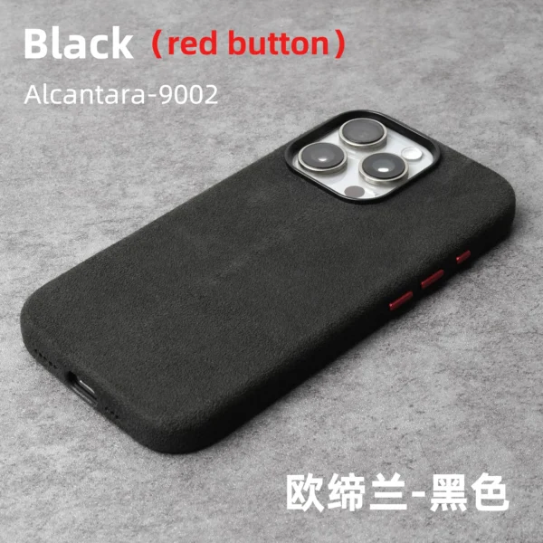 Magnetic Alcantara Case for iPhone 16 Pro Max – YMW Luxury - Image 8
