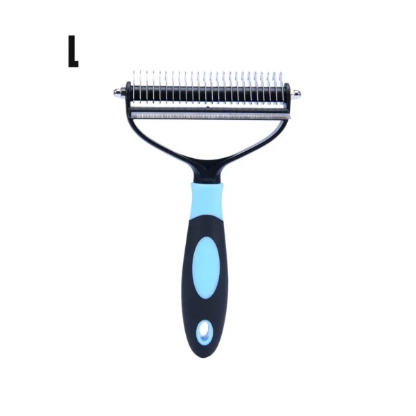 2-Sided Pet Deshedding Brush – Dog &Cat Grooming Tool - Image 9