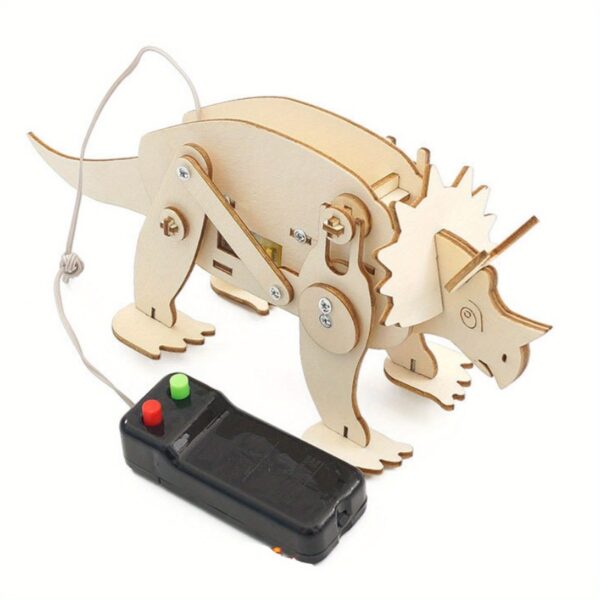 Dinosaur STEM Wooden Puzzle Robot Kit for Kids - Image 16