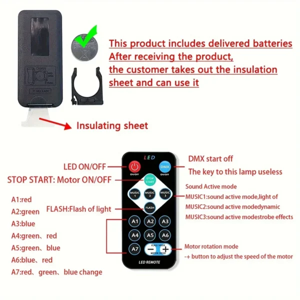 Galaxy LED Star Projector with Remote Control – USB - Image 3