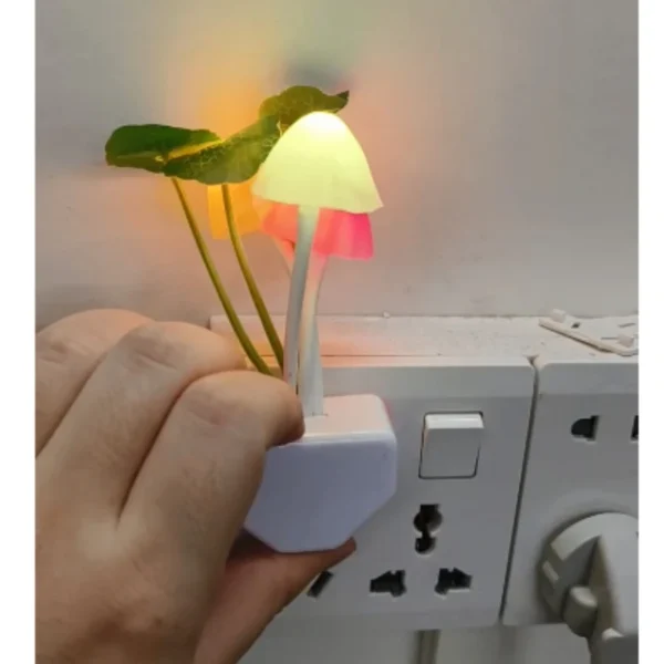 Mushroom LED Night Light with Sensor – EU/US Plug - Image 6