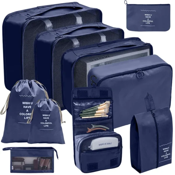 7-10 Pcs Travel Organizer Packing Cubes Set – Durable & Compact - Image 27