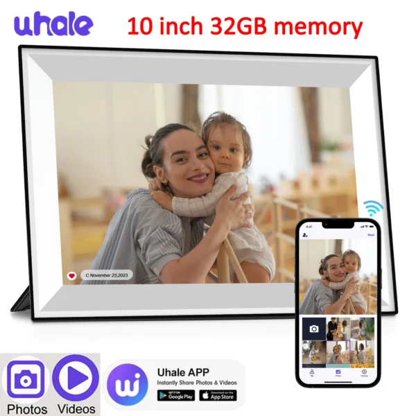 Uhale 10.1" Smart Digital Photo Frame – 32GB WiFi - Image 8