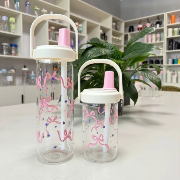 Cute Leakproof Straw Water Bottle 500/800ml - Image 10