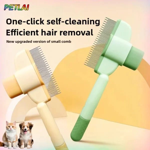 Self-Cleaning Cat & Dog Comb – Flea & Hair Removal Brush - Image 5
