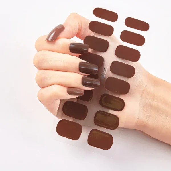 16Tips Long-Lasting Gel Nail Stickers – Full Coverage Wraps - Image 12