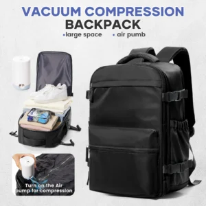 FLCC Vacuum Backpack for Travel, Business, & School – 20-35L