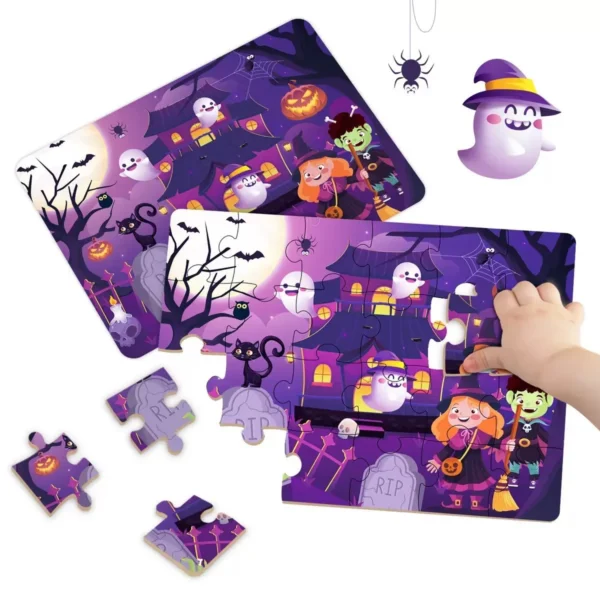 Kids Cartoon Animal Jigsaw Puzzle Montessori Toy - Image 17
