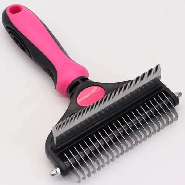 3-in-1 Pet Grooming Brush – Deshedding & Dematting Tool - Image 11