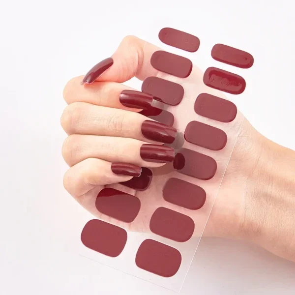 16Tips Long-Lasting Gel Nail Stickers – Full Coverage Wraps - Image 10