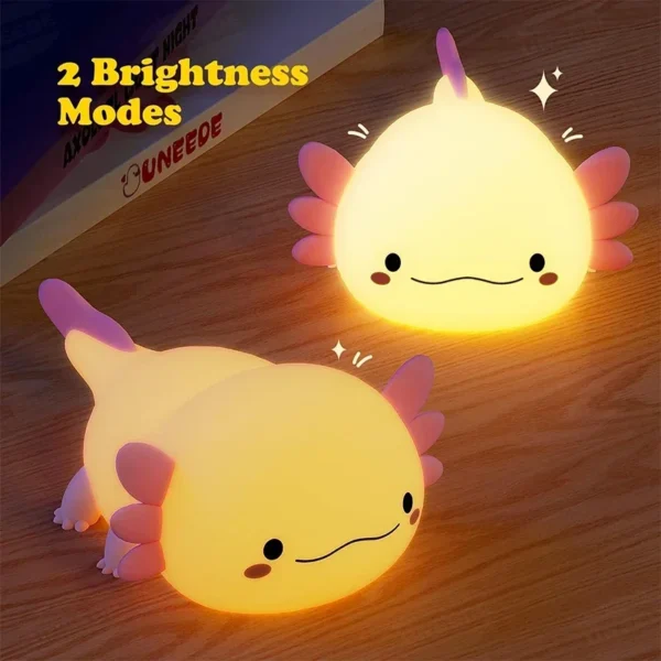 Axolotl Silicone Night Light – USB Rechargeable - Image 2