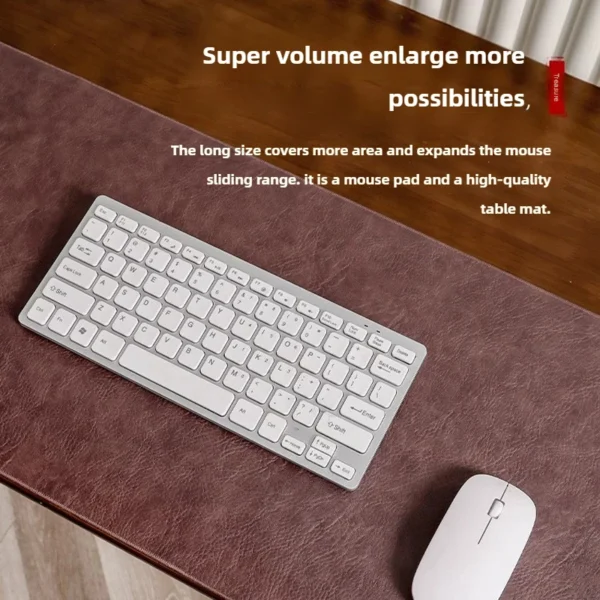 Retro Leather Mouse Pad – Large Waterproof Desk Mat - Image 5
