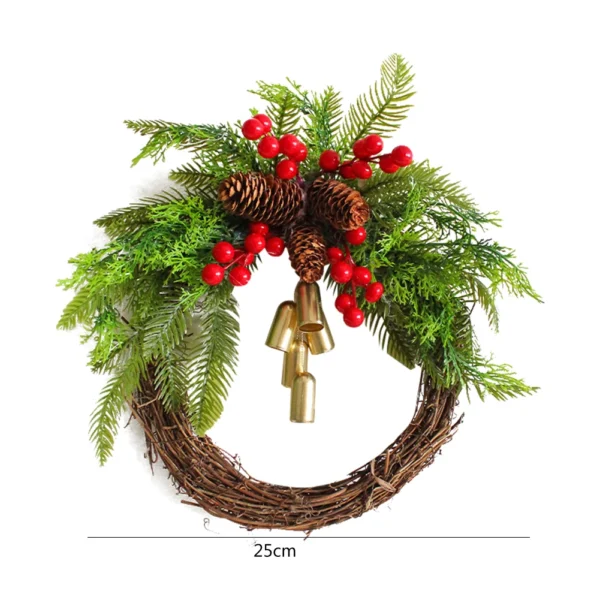 Christmas Garland with Pinecones & Bells – Reusable - Image 6