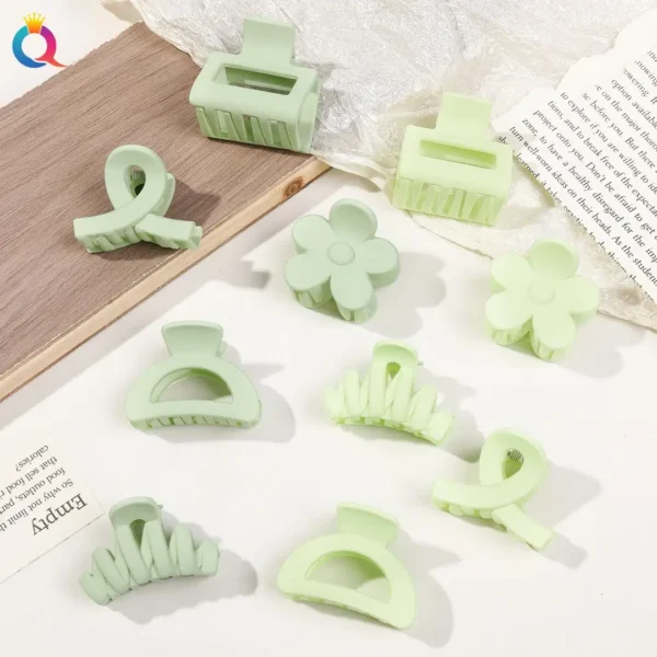 5 Pcs Matte Flower Hair Claw Clips for Women & Girls - Image 17