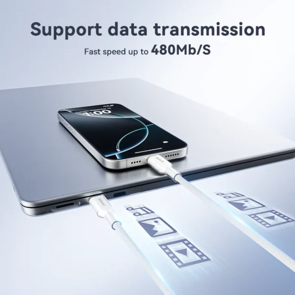 KUULAA USB-C to USB-C Fast Charging Cable 60W PD - Image 7