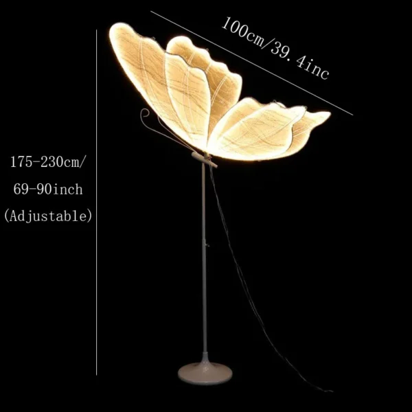 Creative Butterfly Wedding & Party Floor Lamp – 100cm - Image 7