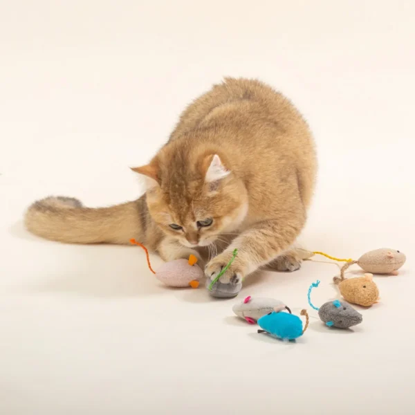 Interactive Catnip Cat Mouse Toys – 3 to 200 Pcs Set - Image 13