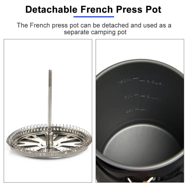 Widesea Camping Cooking System with Gas Stove & Pot - Image 3