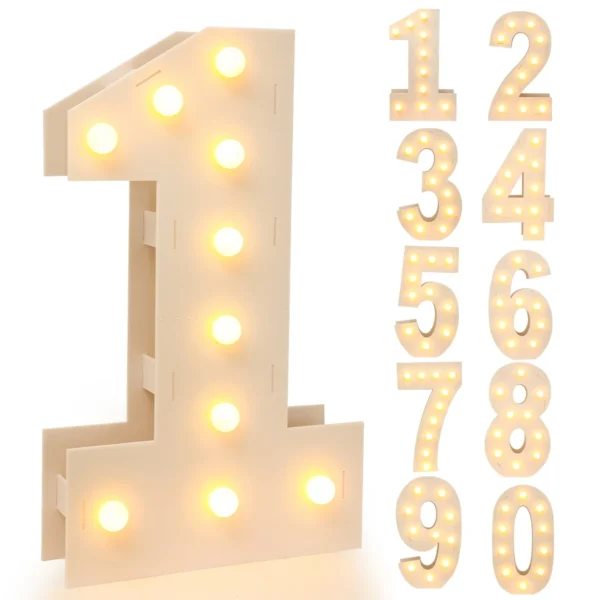 Giant LED Number Light Frame – Party & Birthday Decor - Image 17