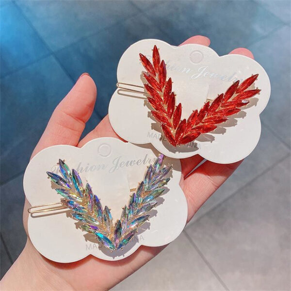 Luxury Crystal V Shape Hair Clip for Women & Girls - Image 18