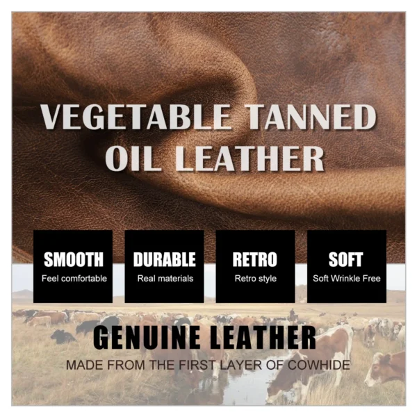 CONTACT'S Genuine Leather Men’s Vintage Trifold Wallet - Image 7