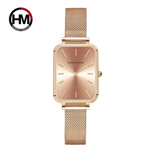 MAKAMBAKO Women’s Rose Gold Square Quartz Watch - Image 7