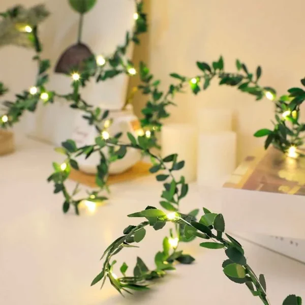 Maple Leaf LED String Lights – 2M/5M/10M Fairy Garland - Image 9