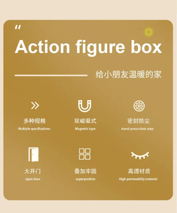 Clear Foldable Acrylic Display Box for Figurines - Image 12