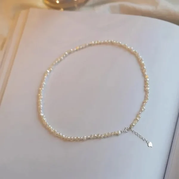 Hengsheng 925 Silver Baroque Pearl Necklace Jewelry - Image 2