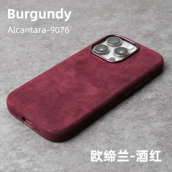 Magnetic Alcantara Case for iPhone 16 Pro Max – YMW Luxury - Image 11
