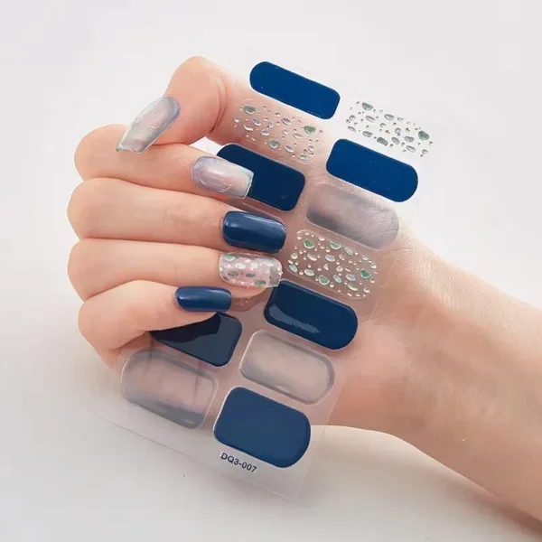 16Tips Long-Lasting Gel Nail Stickers – Full Coverage Wraps - Image 21
