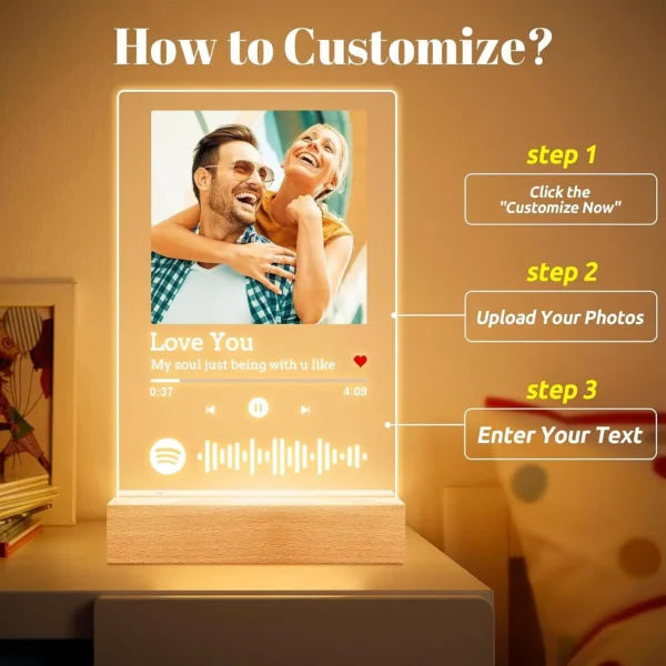 Custom Spotify Music Plaque – Acrylic Romantic Gift - Image 21
